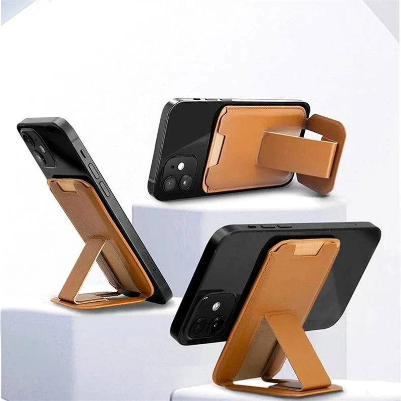Magnetic Kickstand Wallet with Stand Phone Card Holder Case For iPhone 14 15 16 17 Pro Max Leather Cover For IPHON 16 17 Promax