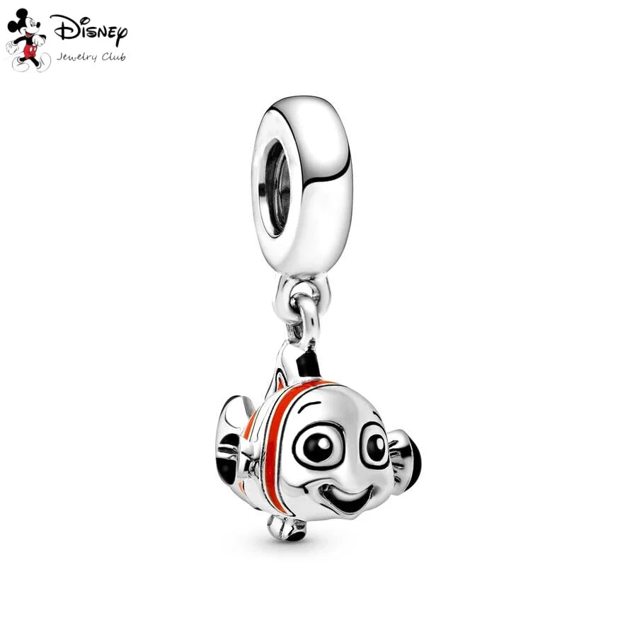 MINISO Hot Sale Disney Mickey Mouse Cupid & Snow White Dopey Charm Security Chain Bead Fit Original Silver Bracelet Jewelry Gift