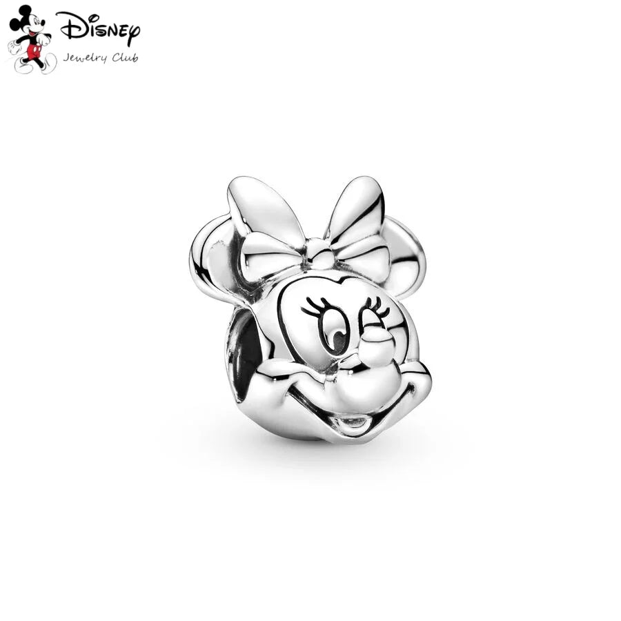 MINISO Hot Sale Disney Mickey Mouse Cupid & Snow White Dopey Charm Security Chain Bead Fit Original Silver Bracelet Jewelry Gift