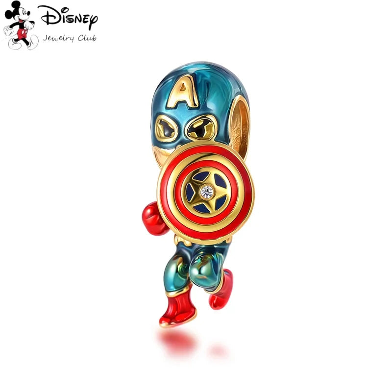 MINISO Hot Sale Disney Mickey Mouse Cupid & Snow White Dopey Charm Security Chain Bead Fit Original Silver Bracelet Jewelry Gift