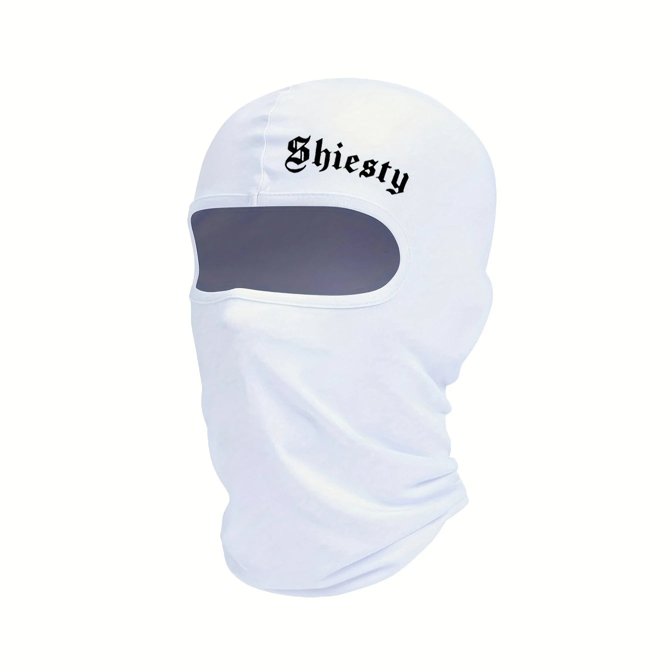 Smiling face print Balaclava face mask, summer cool neck cover, motorcycle skiing scarf, unisex