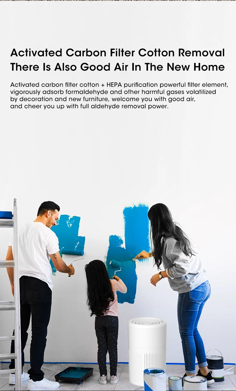 Mini Desktop Air Purifier Portable Air Purifier Household Air Cleaner With HEPA Filter Air Freshener Odor Remover Air Cleaner