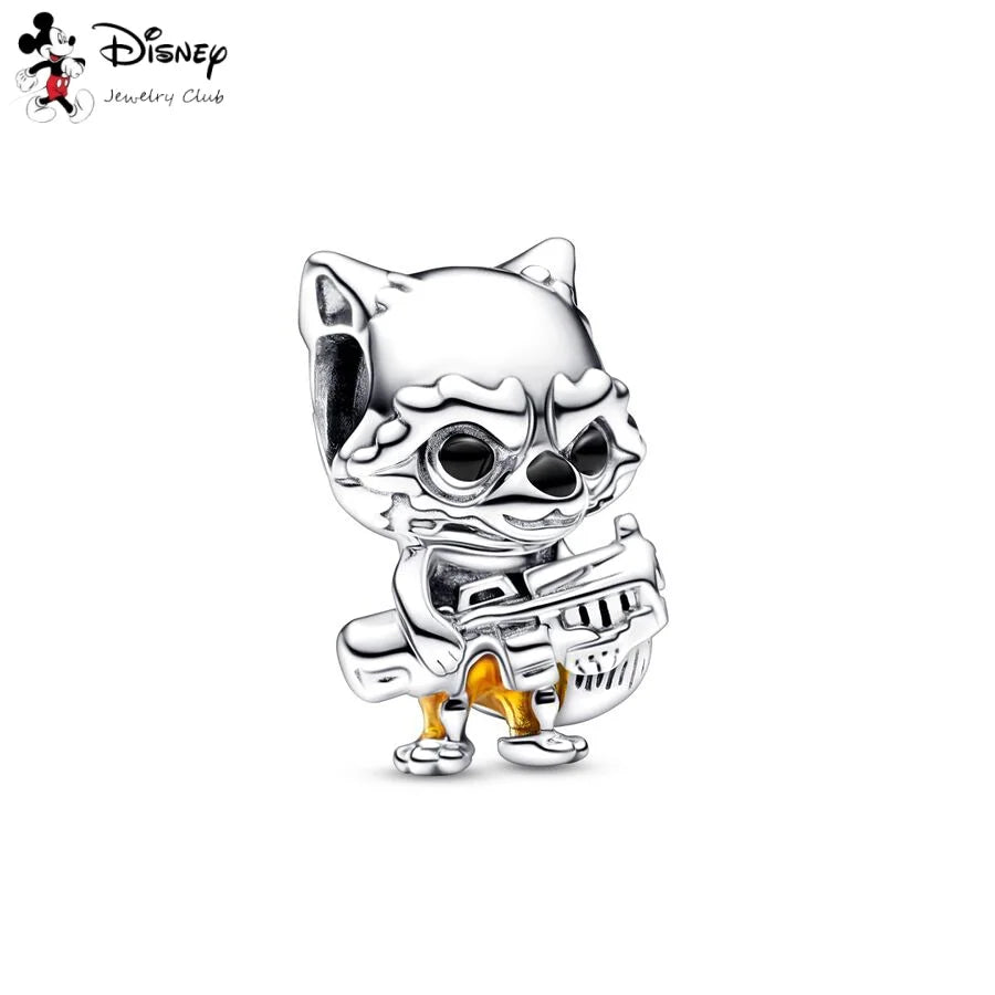 MINISO Hot Sale Disney Mickey Mouse Cupid & Snow White Dopey Charm Security Chain Bead Fit Original Silver Bracelet Jewelry Gift