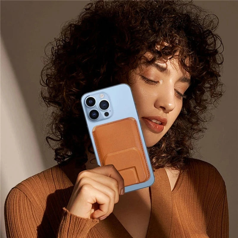 Magnetic Kickstand Wallet with Stand Phone Card Holder Case For iPhone 14 15 16 17 Pro Max Leather Cover For IPHON 16 17 Promax