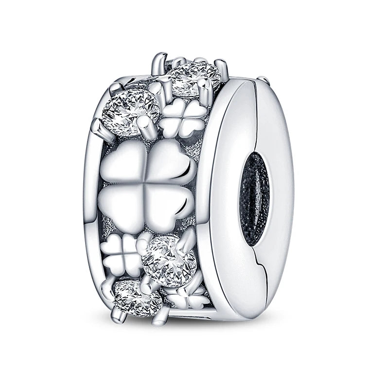 Hot Sale Charms Beads 925 Sterling Silver Color Bow Cross Life Tree Beads Fit DIY Original Bangle Bracelet Charm Pendant Jewelry