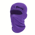 Smiling face print Balaclava face mask, summer cool neck cover, motorcycle skiing scarf, unisex