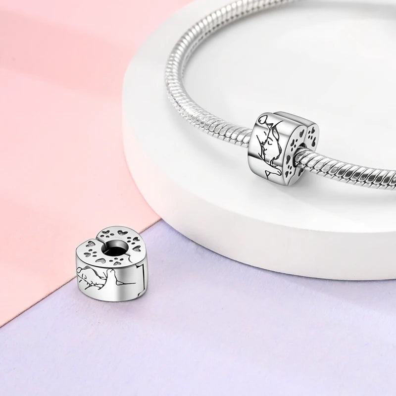 Hot Sale Charms Beads 925 Sterling Silver Color Bow Cross Life Tree Beads Fit DIY Original Bangle Bracelet Charm Pendant Jewelry