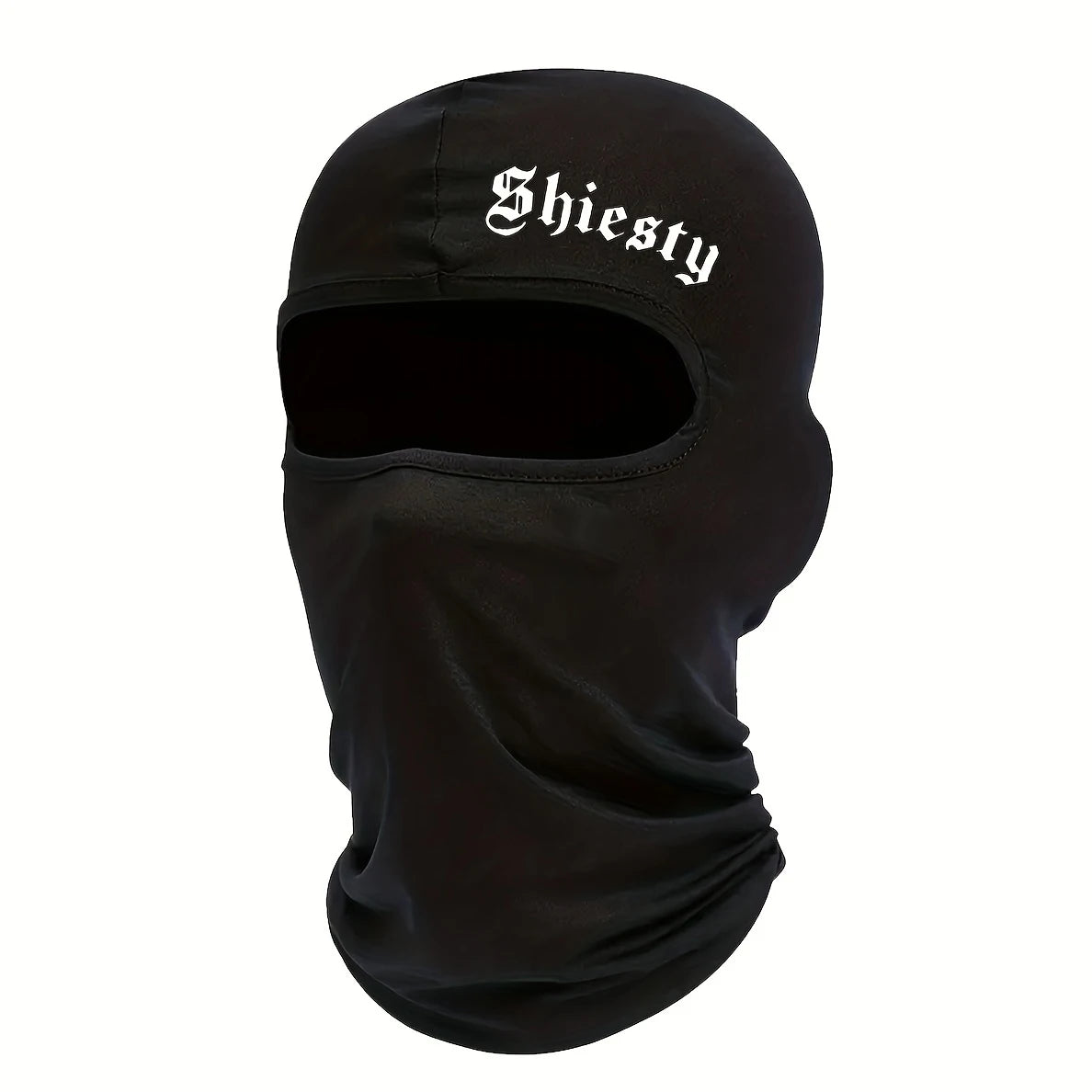 Smiling face print Balaclava face mask, summer cool neck cover, motorcycle skiing scarf, unisex