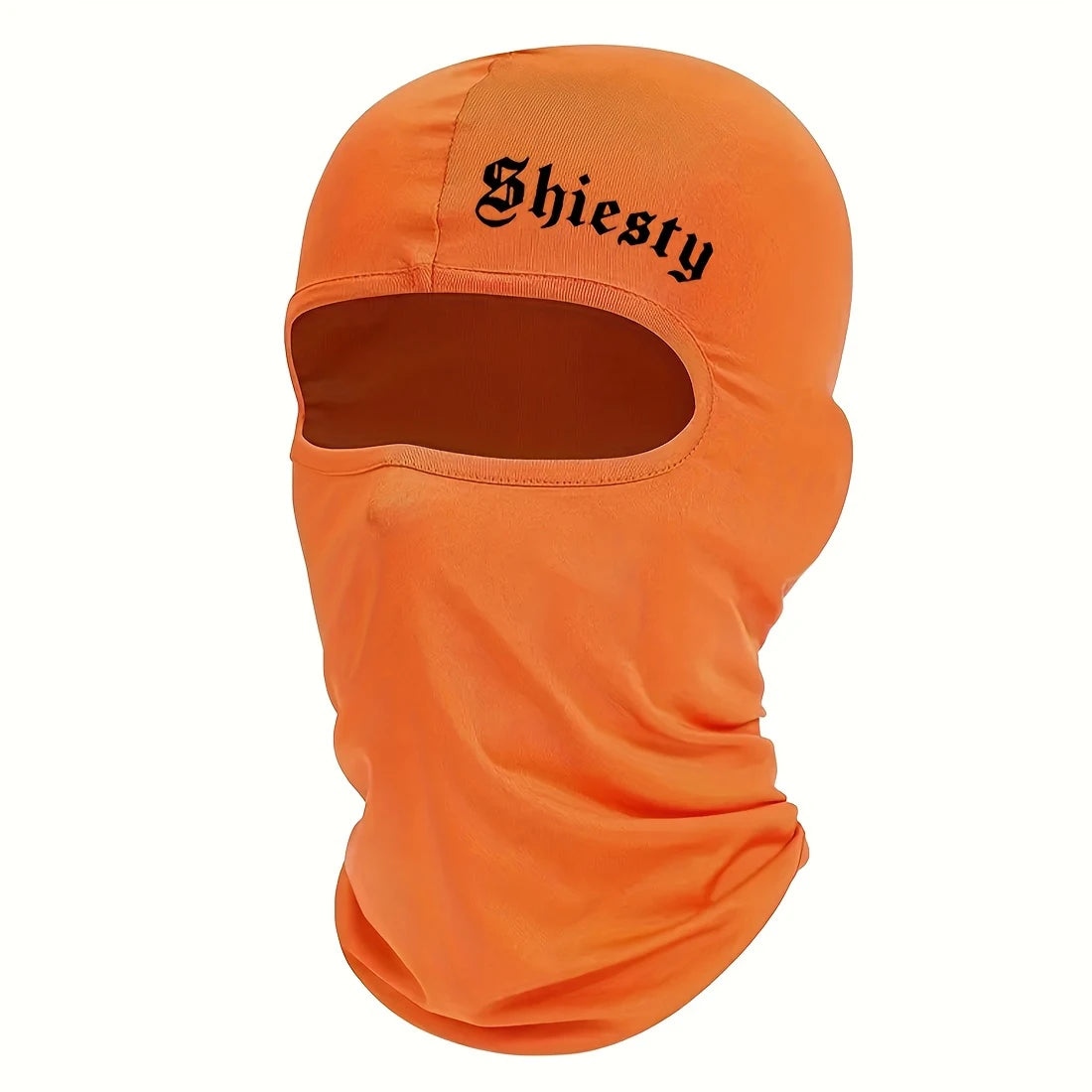 Smiling face print Balaclava face mask, summer cool neck cover, motorcycle skiing scarf, unisex