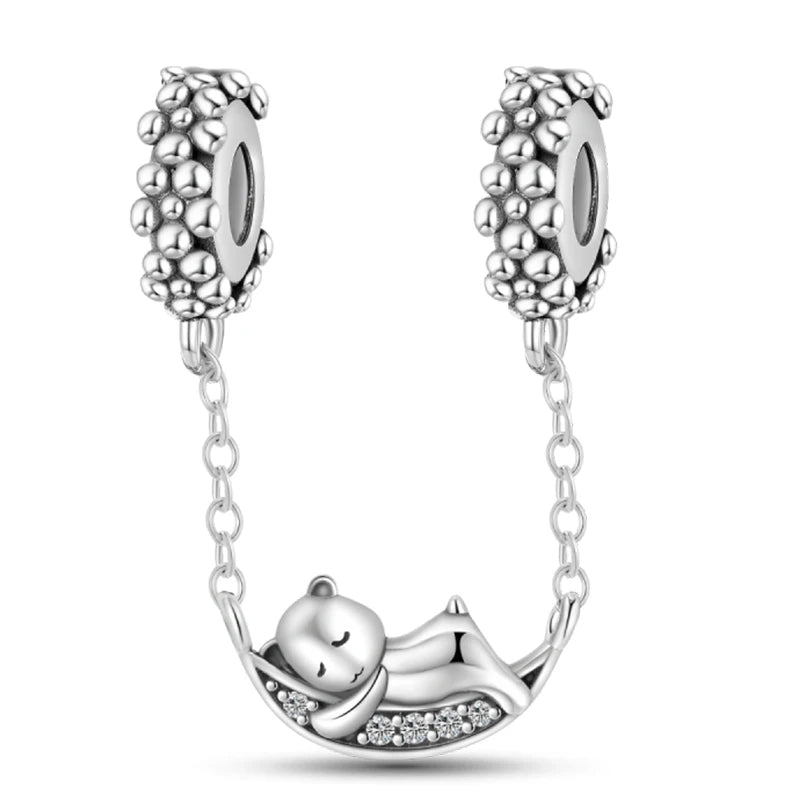 Hot Sale Charms Beads 925 Sterling Silver Color Bow Cross Life Tree Beads Fit DIY Original Bangle Bracelet Charm Pendant Jewelry