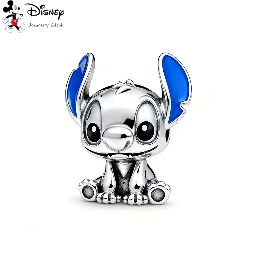 MINISO Hot Sale Disney Mickey Mouse Cupid & Snow White Dopey Charm Security Chain Bead Fit Original Silver Bracelet Jewelry Gift