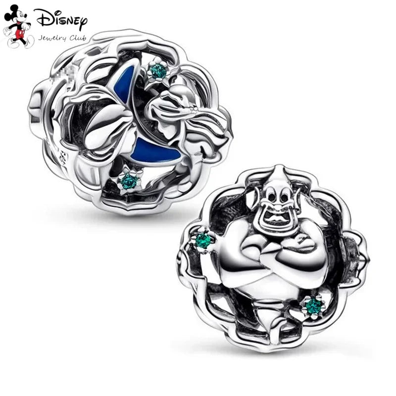 MINISO Hot Sale Disney Mickey Mouse Cupid & Snow White Dopey Charm Security Chain Bead Fit Original Silver Bracelet Jewelry Gift