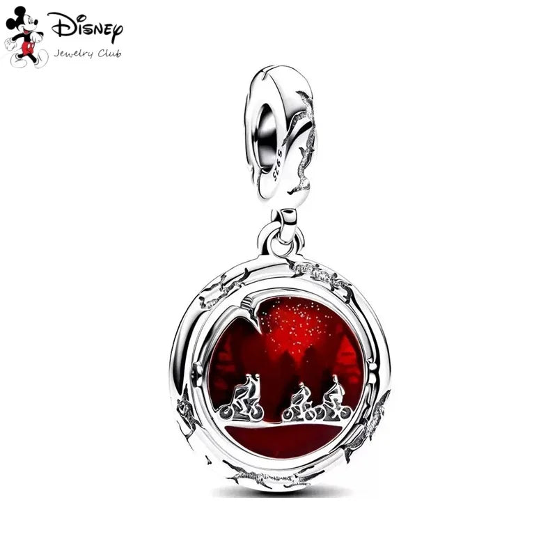 MINISO Hot Sale Disney Mickey Mouse Cupid & Snow White Dopey Charm Security Chain Bead Fit Original Silver Bracelet Jewelry Gift