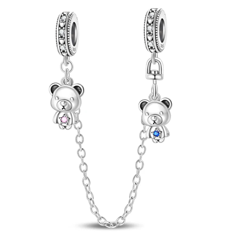 Hot Sale Charms Beads 925 Sterling Silver Color Bow Cross Life Tree Beads Fit DIY Original Bangle Bracelet Charm Pendant Jewelry