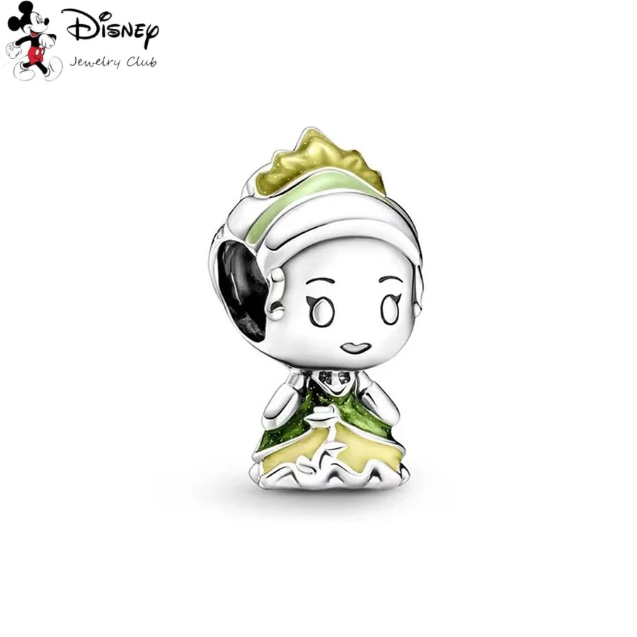 MINISO Hot Sale Disney Mickey Mouse Cupid & Snow White Dopey Charm Security Chain Bead Fit Original Silver Bracelet Jewelry Gift