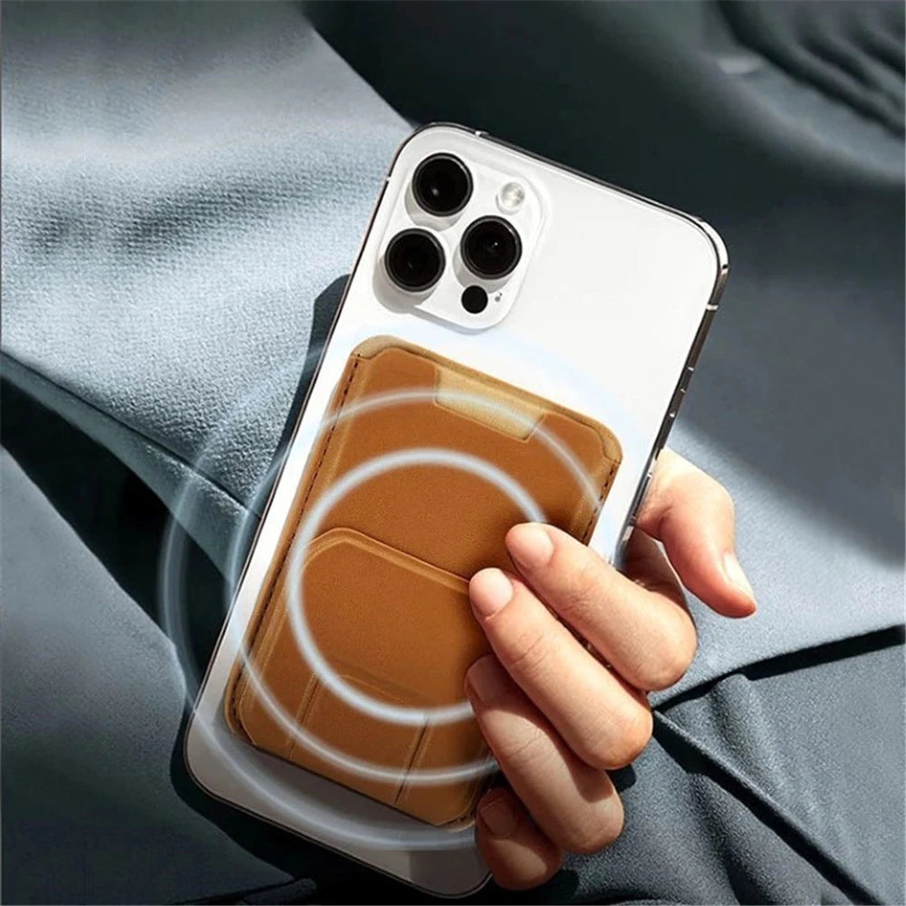 Magnetic Kickstand Wallet with Stand Phone Card Holder Case For iPhone 14 15 16 17 Pro Max Leather Cover For IPHON 16 17 Promax