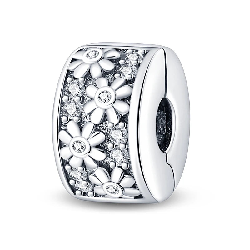 Hot Sale Charms Beads 925 Sterling Silver Color Bow Cross Life Tree Beads Fit DIY Original Bangle Bracelet Charm Pendant Jewelry