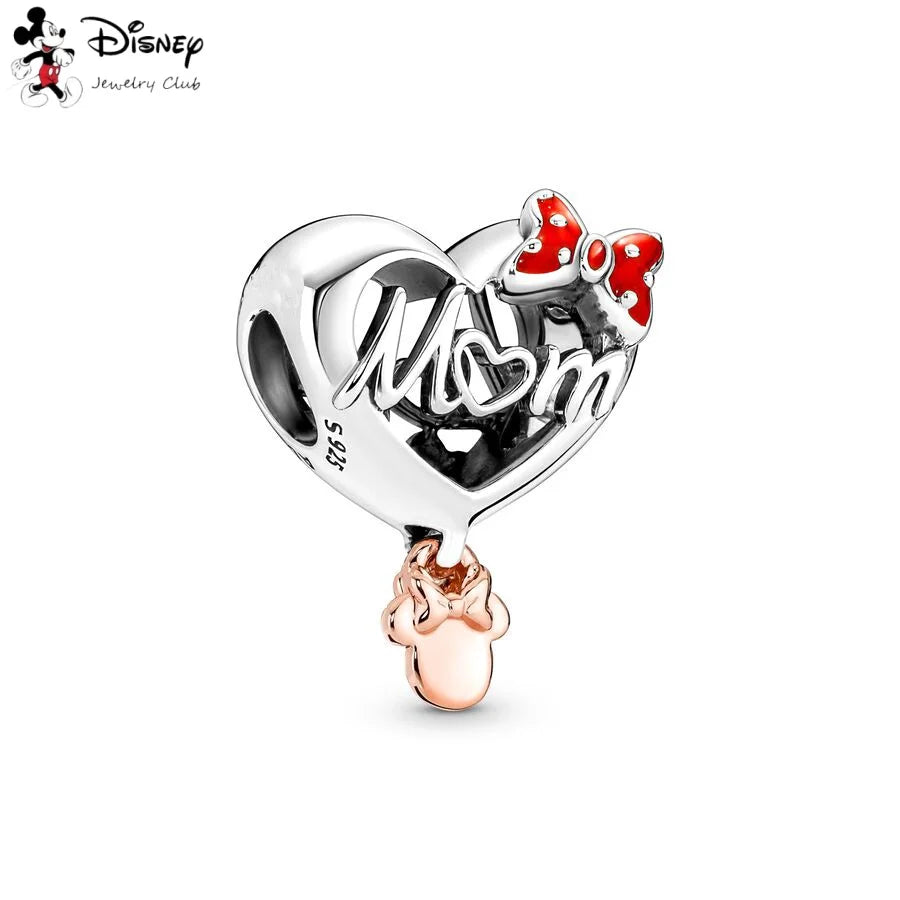 MINISO Hot Sale Disney Mickey Mouse Cupid & Snow White Dopey Charm Security Chain Bead Fit Original Silver Bracelet Jewelry Gift