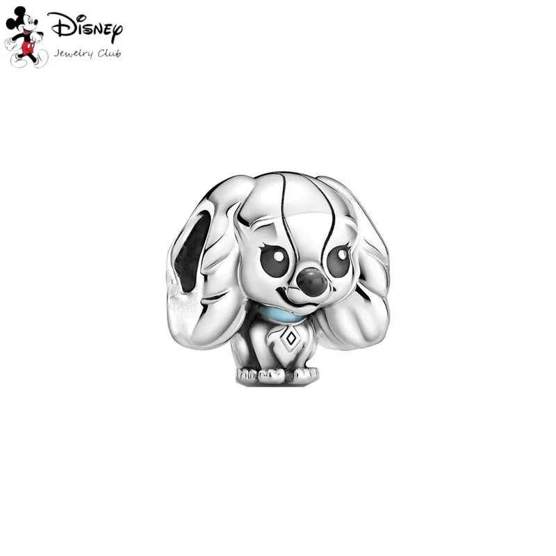 MINISO Hot Sale Disney Mickey Mouse Cupid & Snow White Dopey Charm Security Chain Bead Fit Original Silver Bracelet Jewelry Gift