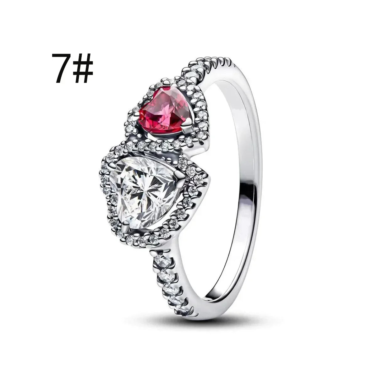 Fine Jewelry Pink Shining Bow Set Ring Earrings Bracelet Necklace Zircon Original 925 Sterling Silver DIY Women DIY Birthdy Gift