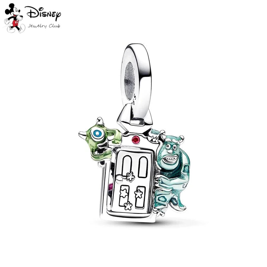 MINISO Hot Sale Disney Mickey Mouse Cupid & Snow White Dopey Charm Security Chain Bead Fit Original Silver Bracelet Jewelry Gift