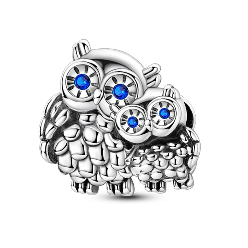 Hot Sale Charms Beads 925 Sterling Silver Color Bow Cross Life Tree Beads Fit DIY Original Bangle Bracelet Charm Pendant Jewelry