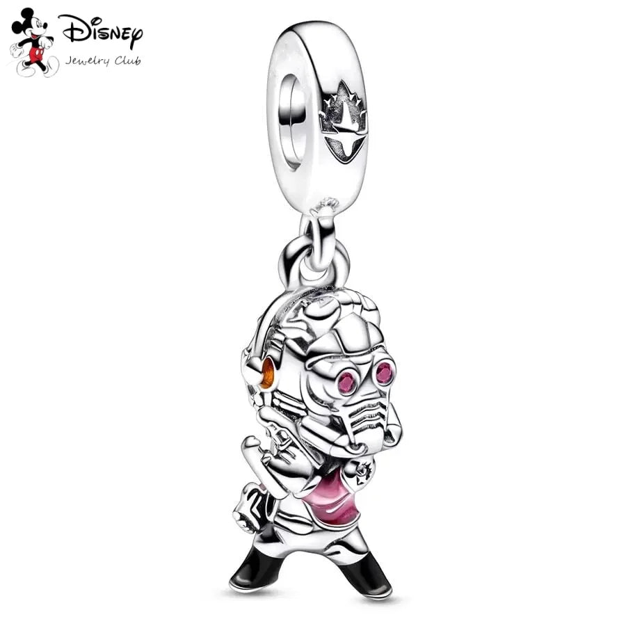 MINISO Hot Sale Disney Mickey Mouse Cupid & Snow White Dopey Charm Security Chain Bead Fit Original Silver Bracelet Jewelry Gift