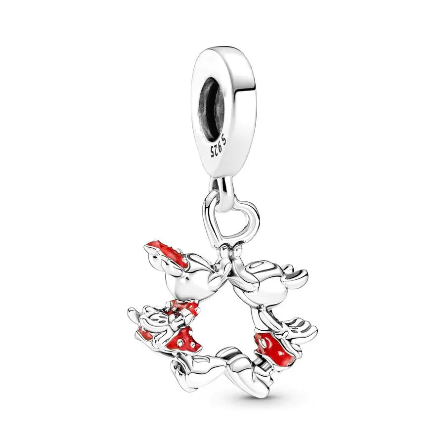 MINISO Hot Sale Disney Mickey Mouse Cupid & Snow White Dopey Charm Security Chain Bead Fit Original Silver Bracelet Jewelry Gift