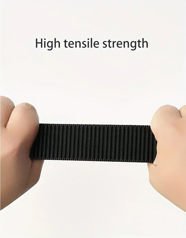 New Automatic Buckle Belt, Canvas Tactical Workwear Casual Outdoor Military Training Pants Belt For Men