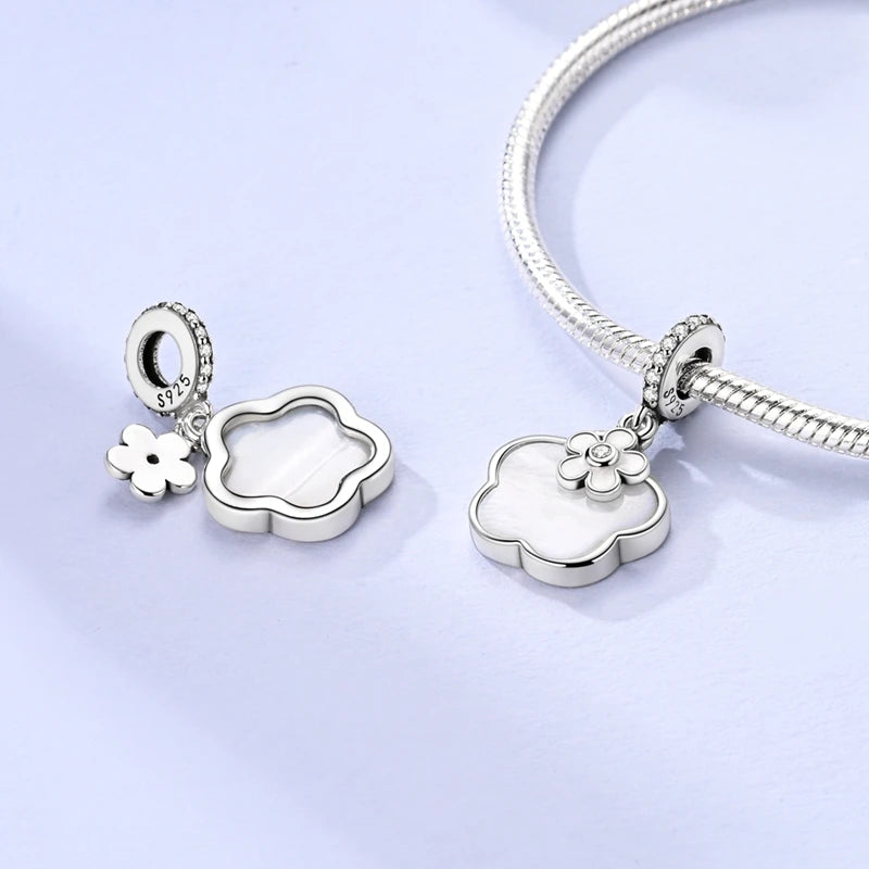 Hot Sale Charms Beads 925 Sterling Silver Color Bow Cross Life Tree Beads Fit DIY Original Bangle Bracelet Charm Pendant Jewelry